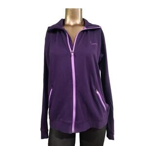 Nike Dri-Fit Zip Up‎ Women's Athletic Jacket, Purple and Lavender, Sz L